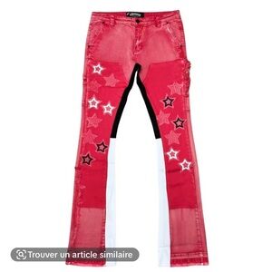 Ed Hardy Red Star Patch Jeans